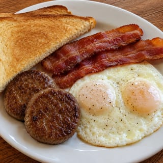 Set 1: 2 Eggs, 2 Bacon & 2 Sausage